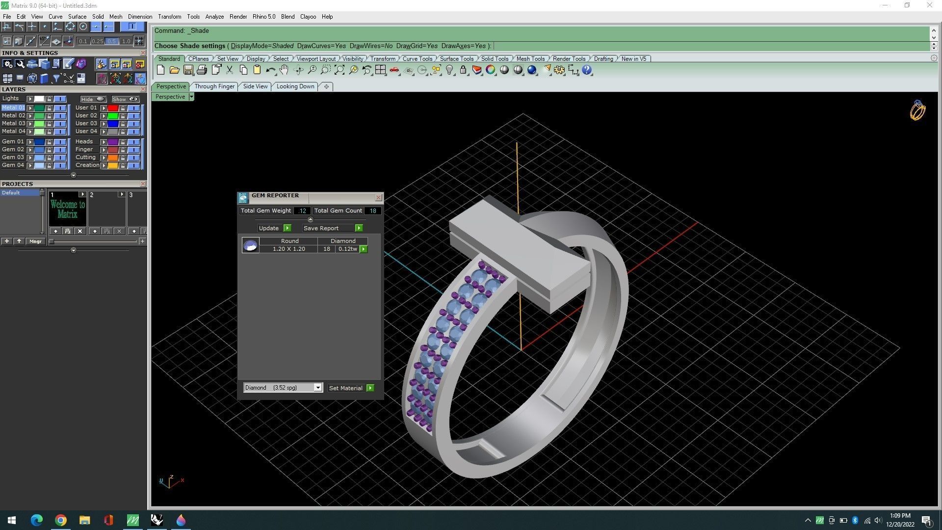 Tiffany T Ring 3D print model_9