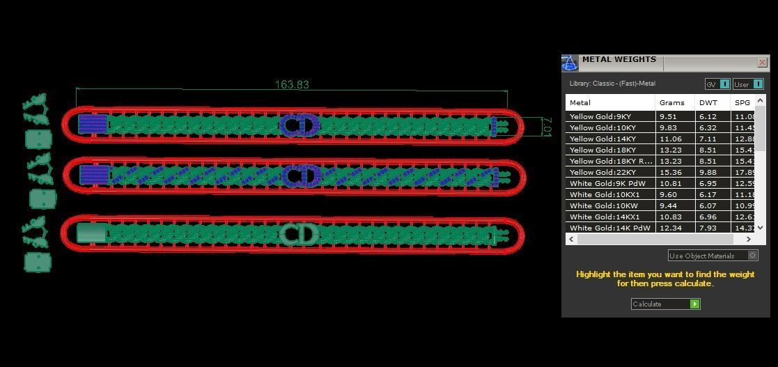 7MM Fusion Cuban Link Chain Bracelet  CD DIOR 3D print model_7