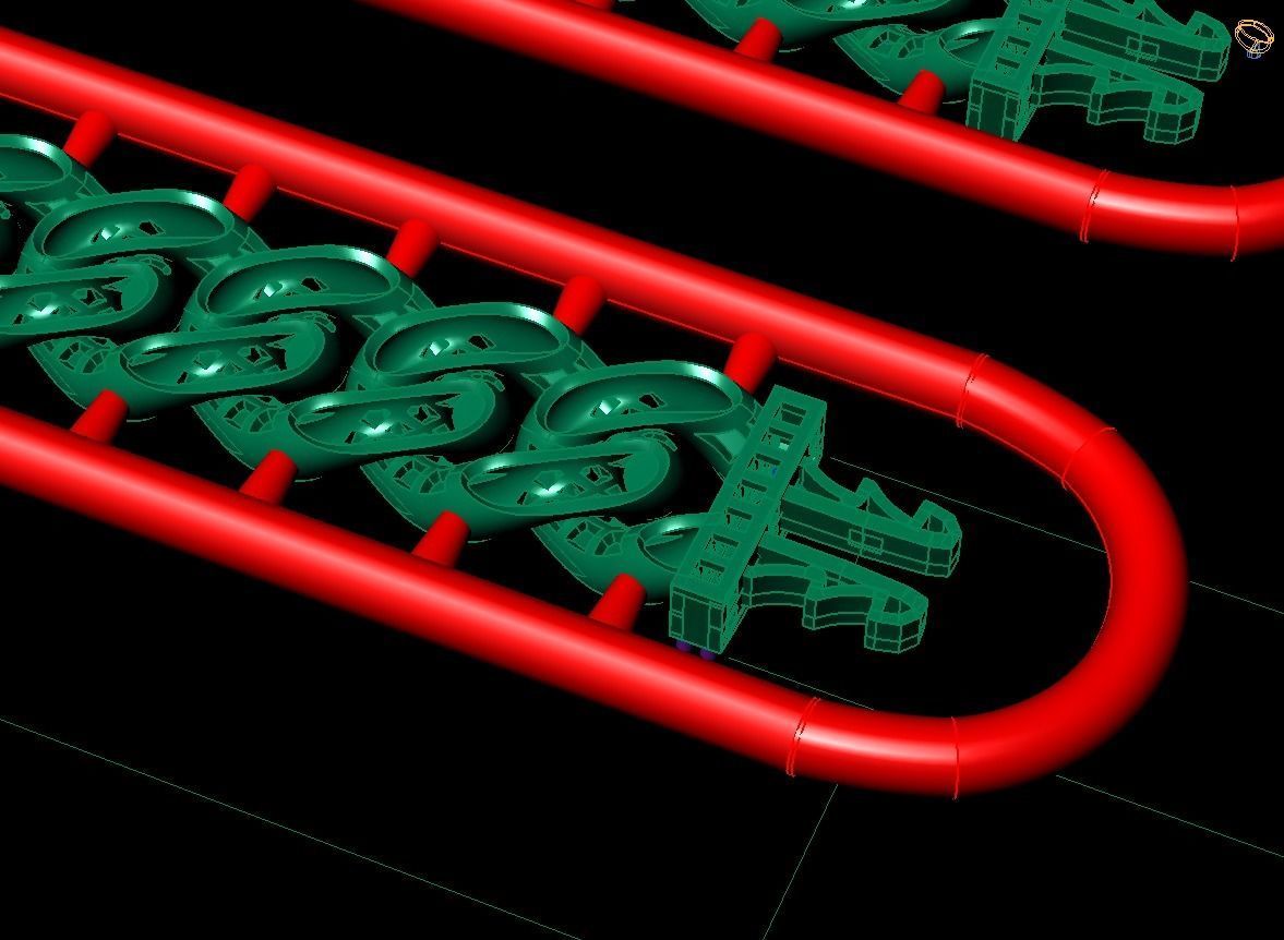 7MM Fusion Cuban Link Chain Bracelet  CD DIOR 3D print model_5