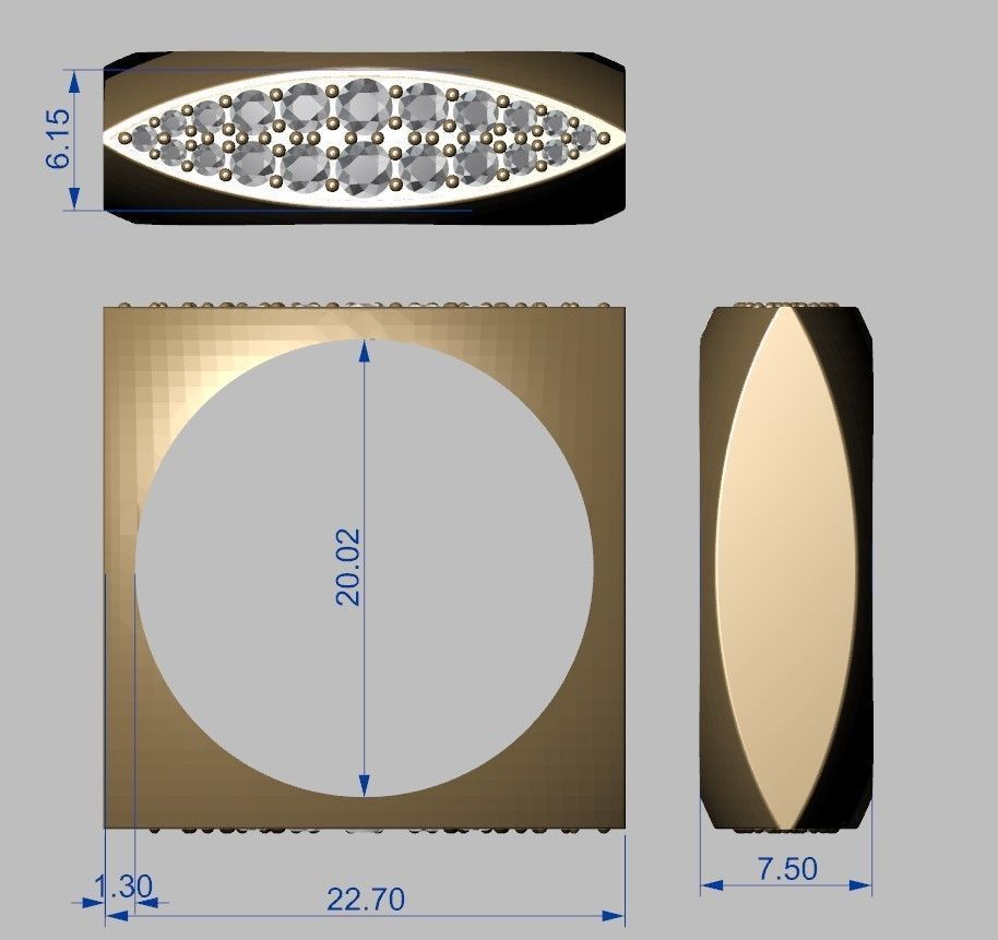 Ring Kate 3D print model_1