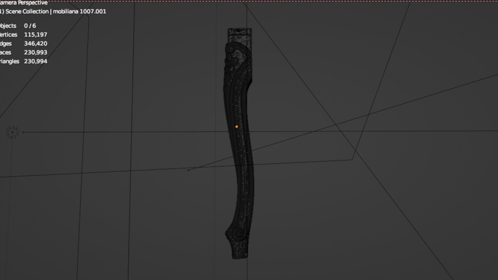 CNC table leg furniture 01 3D print model_5