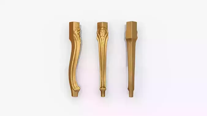 CNC table leg  furniture  01 3D print model
