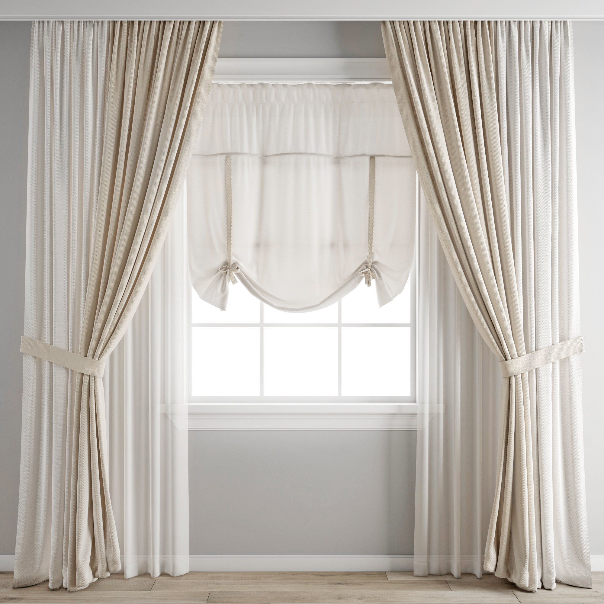 curtain 413 3D model_4