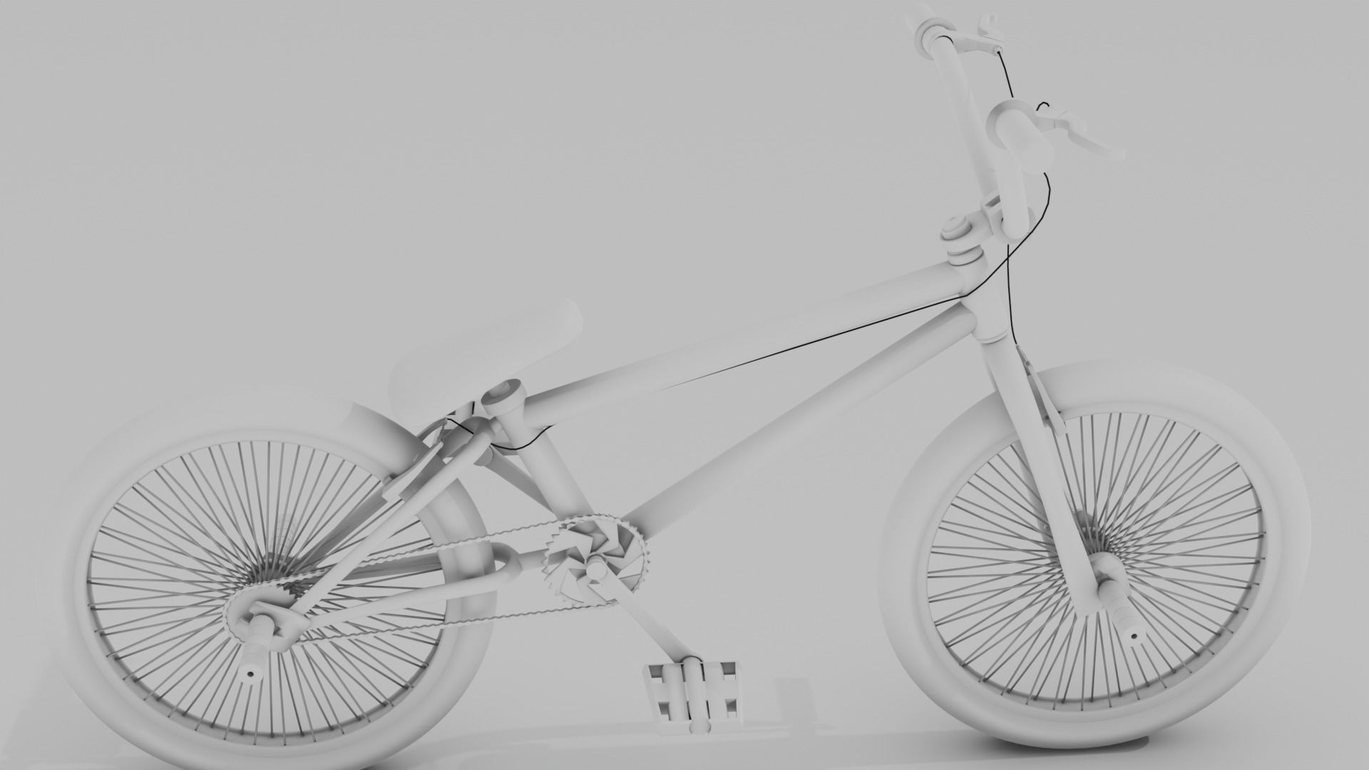 BMX Cycle 3D model_1