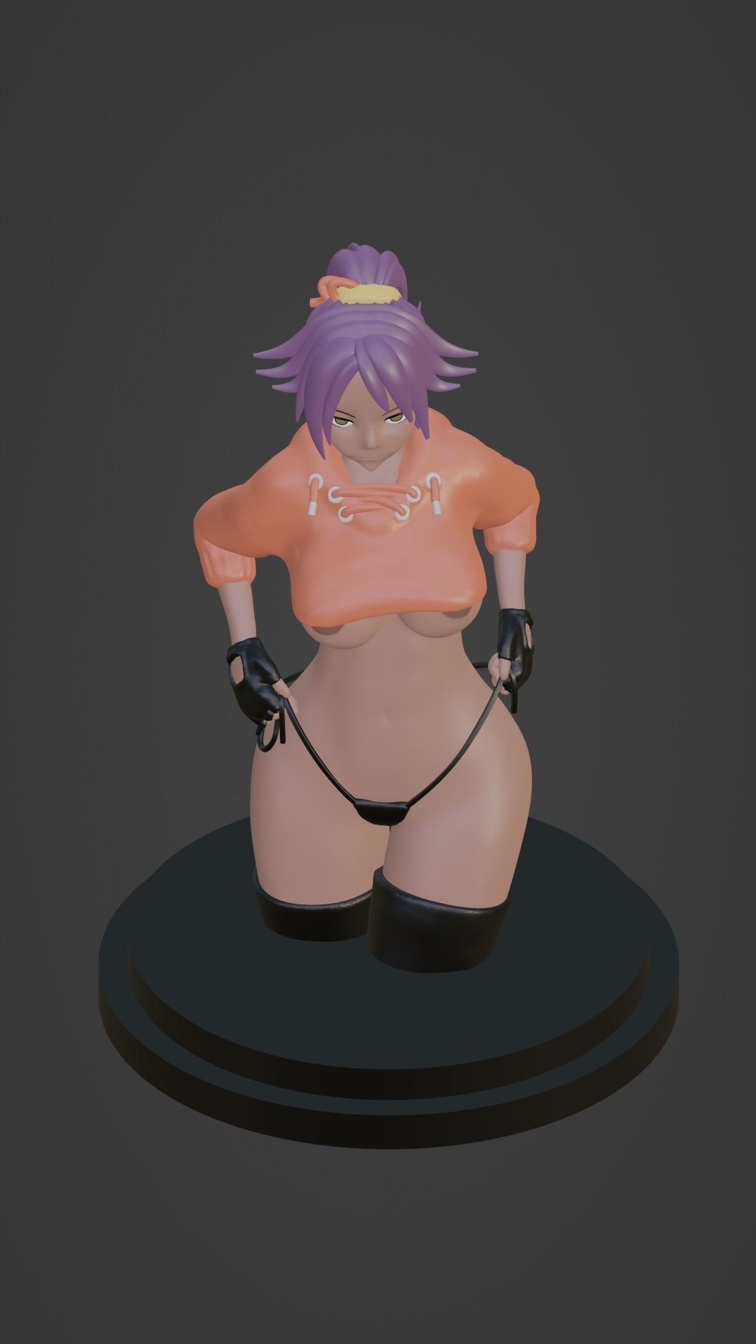 Yoruichi from bleach 3dprintable 3d model Free 3D print model_4