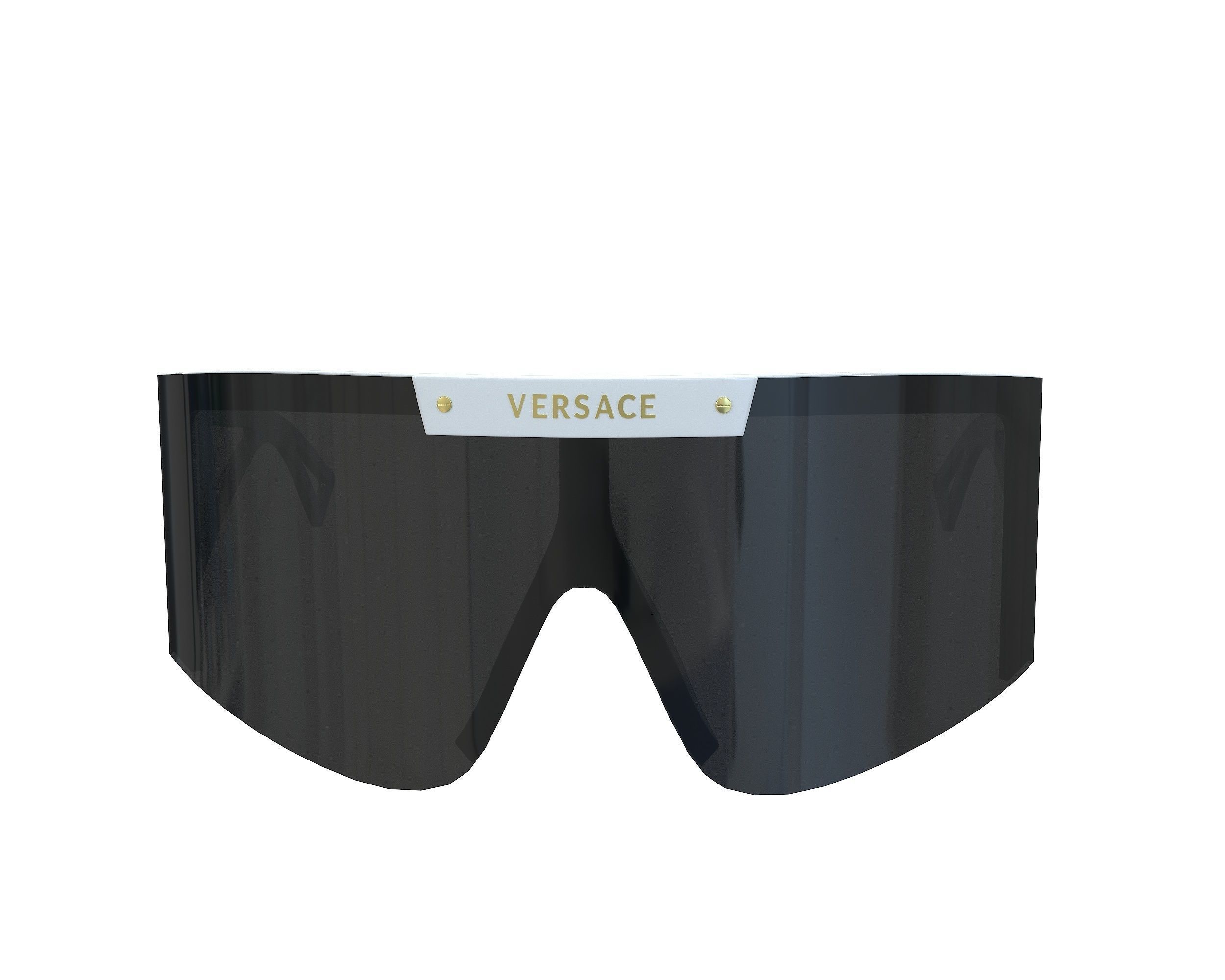 3D model Versace Medusa Icon Shield Sunglasses VR / AR / lowpoly