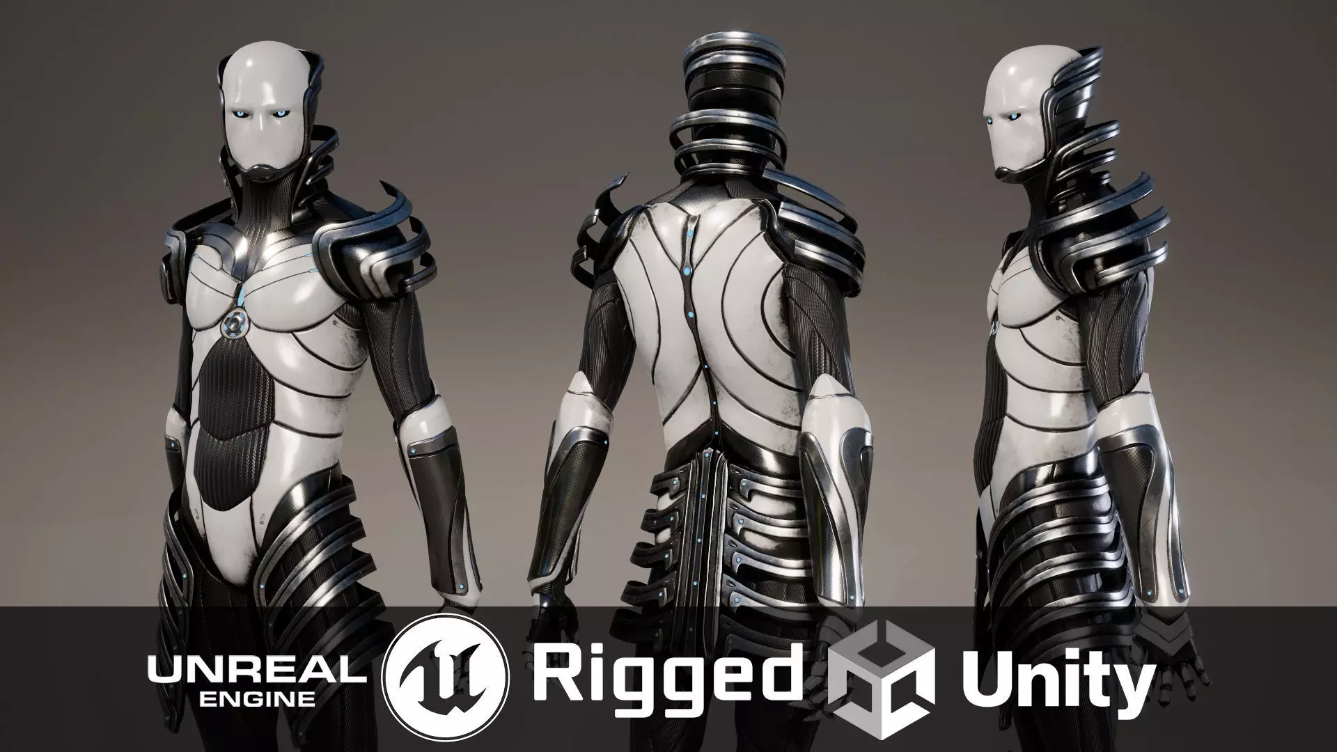 Robot 5 Low-poly 3D model_0