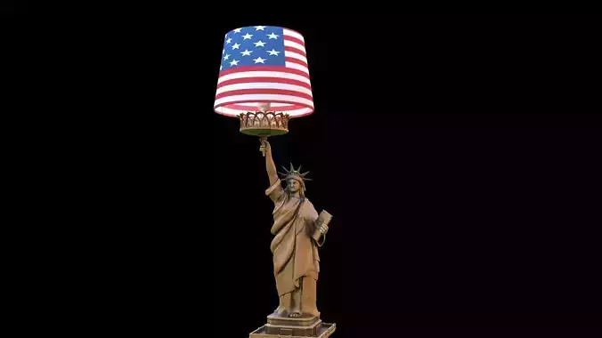 liberty statue light lamp