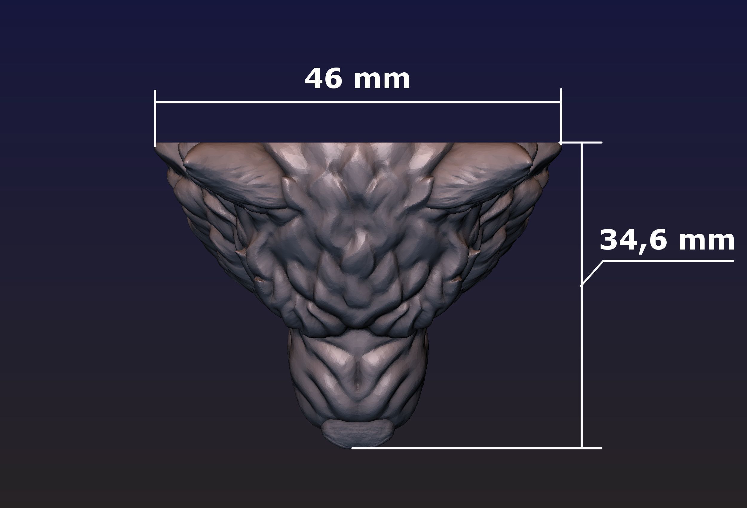 Wolf Head 3D print model_18