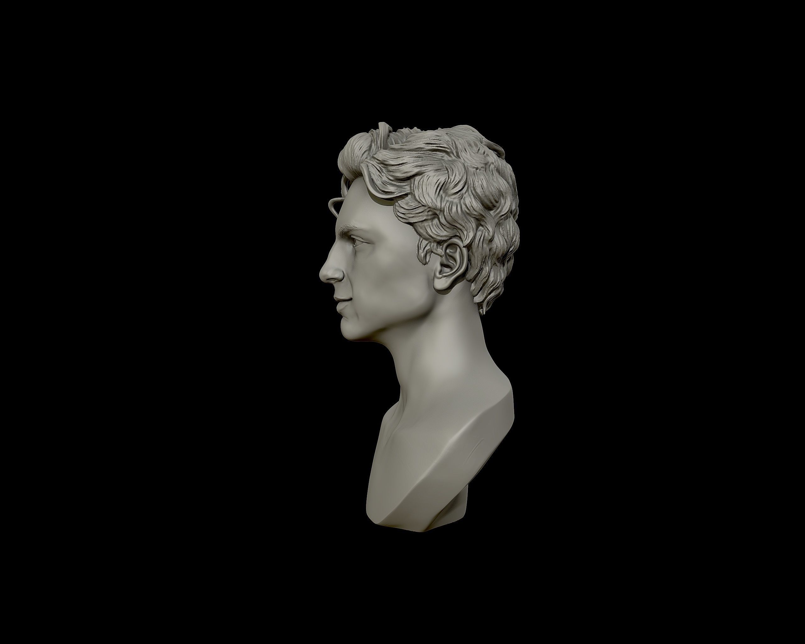 Timothee Chalamet bust sculpture 3D print model_22