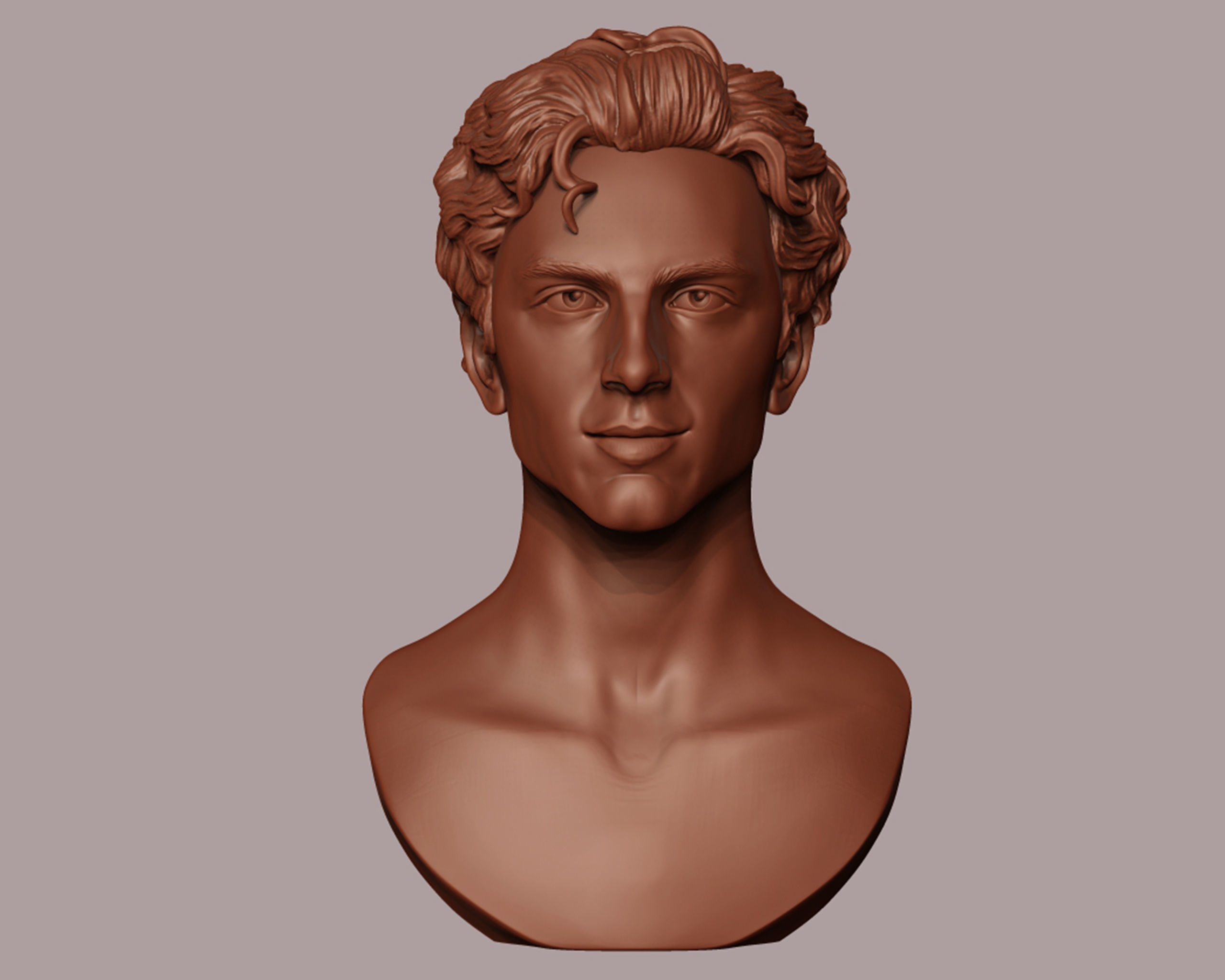 Timothee Chalamet bust sculpture 3D print model_13