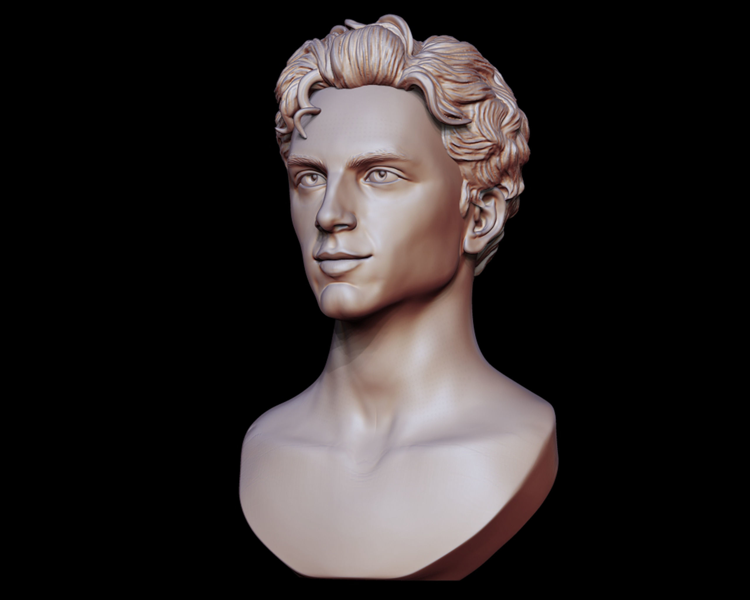 Timothee Chalamet bust sculpture 3D print model_12