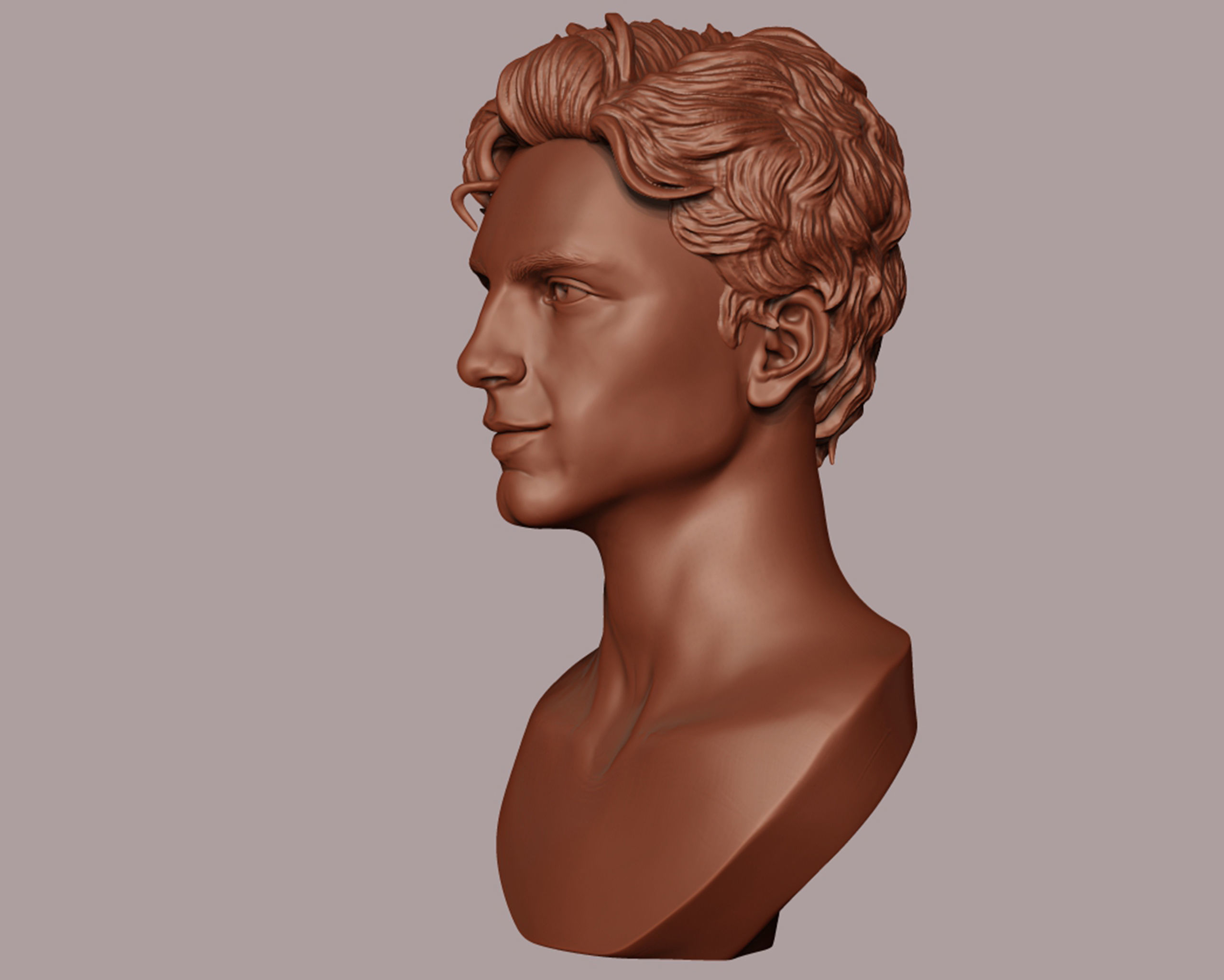 Timothee Chalamet bust sculpture 3D print model_14