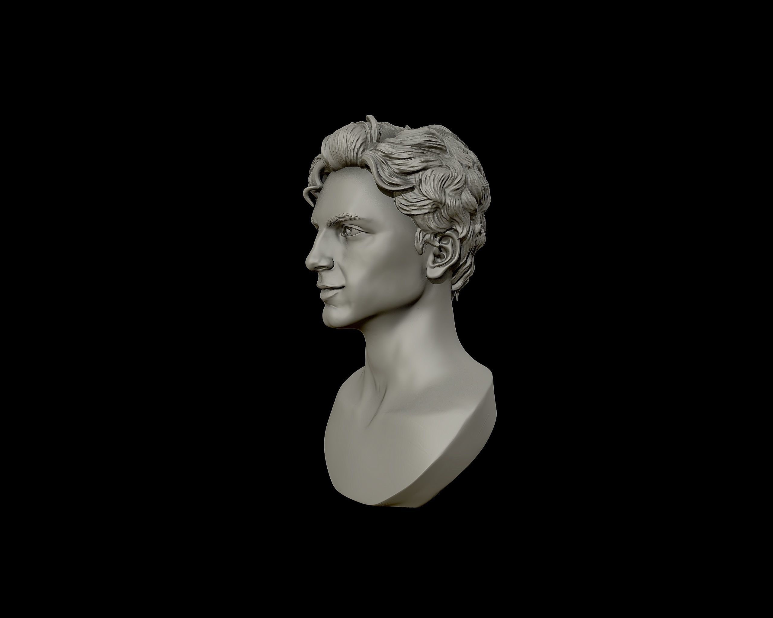 Timothee Chalamet bust sculpture 3D print model_21