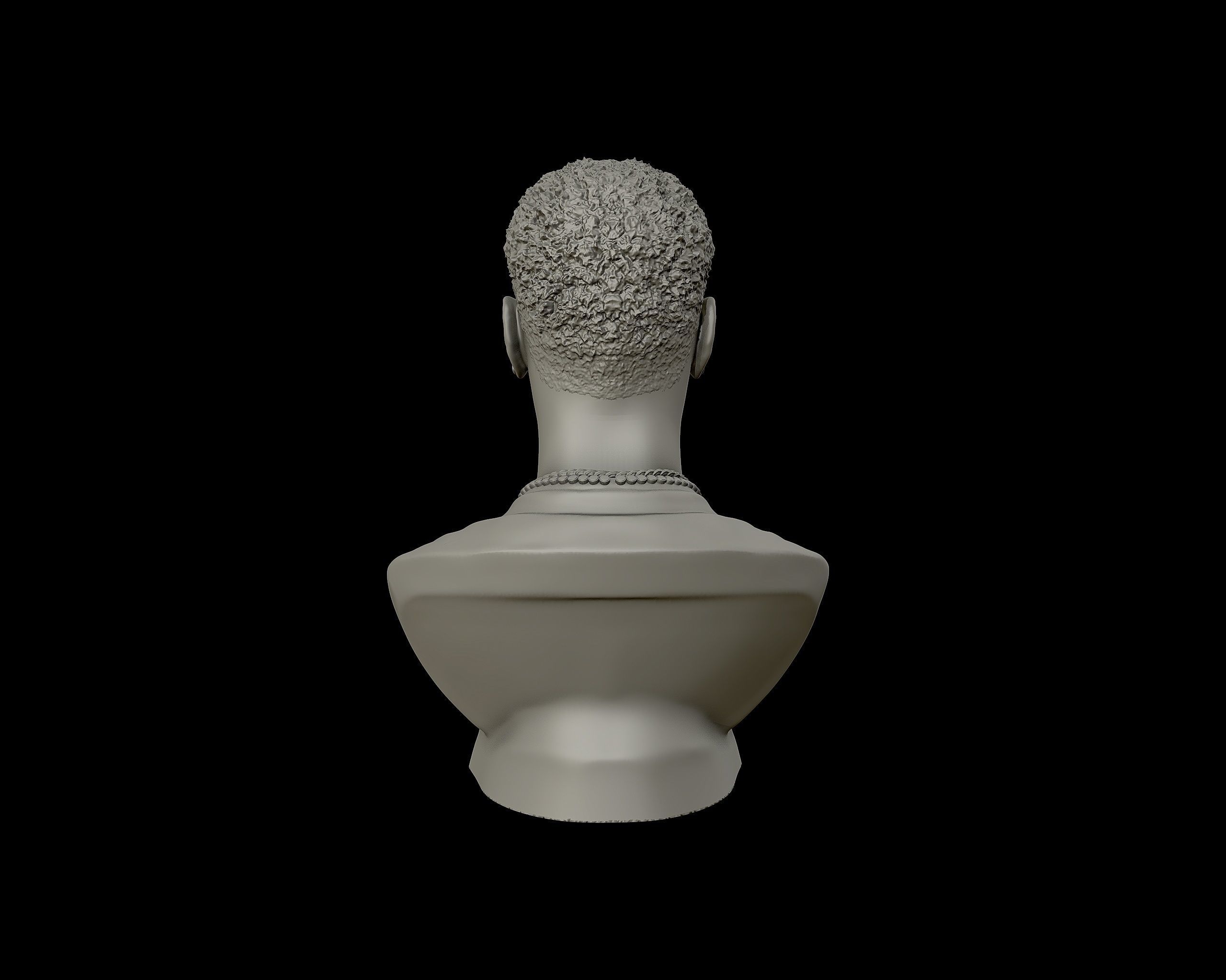 Young Dolph Bust 3D print model_22