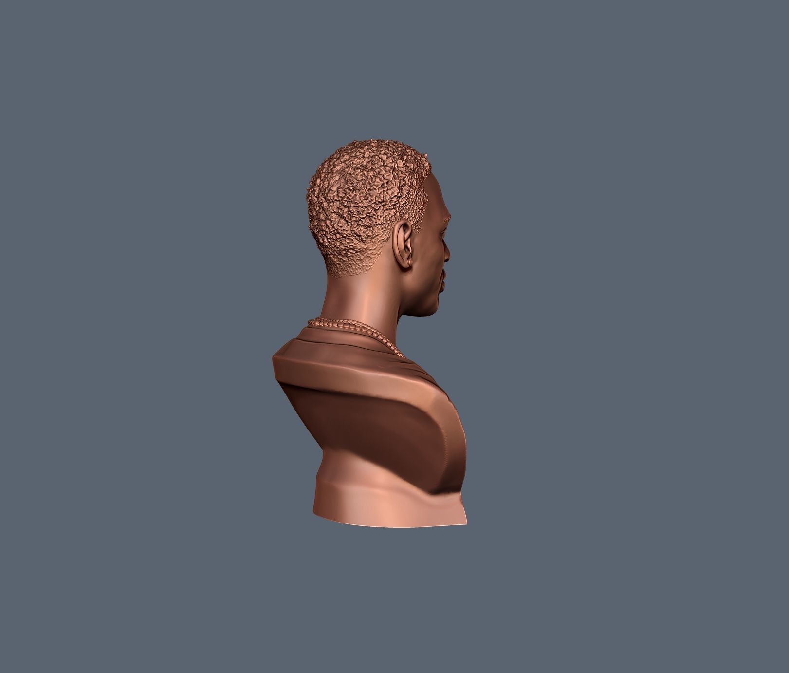Young Dolph Bust 3D print model_11