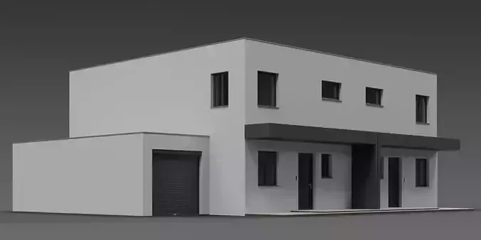 Duplex house 3D model