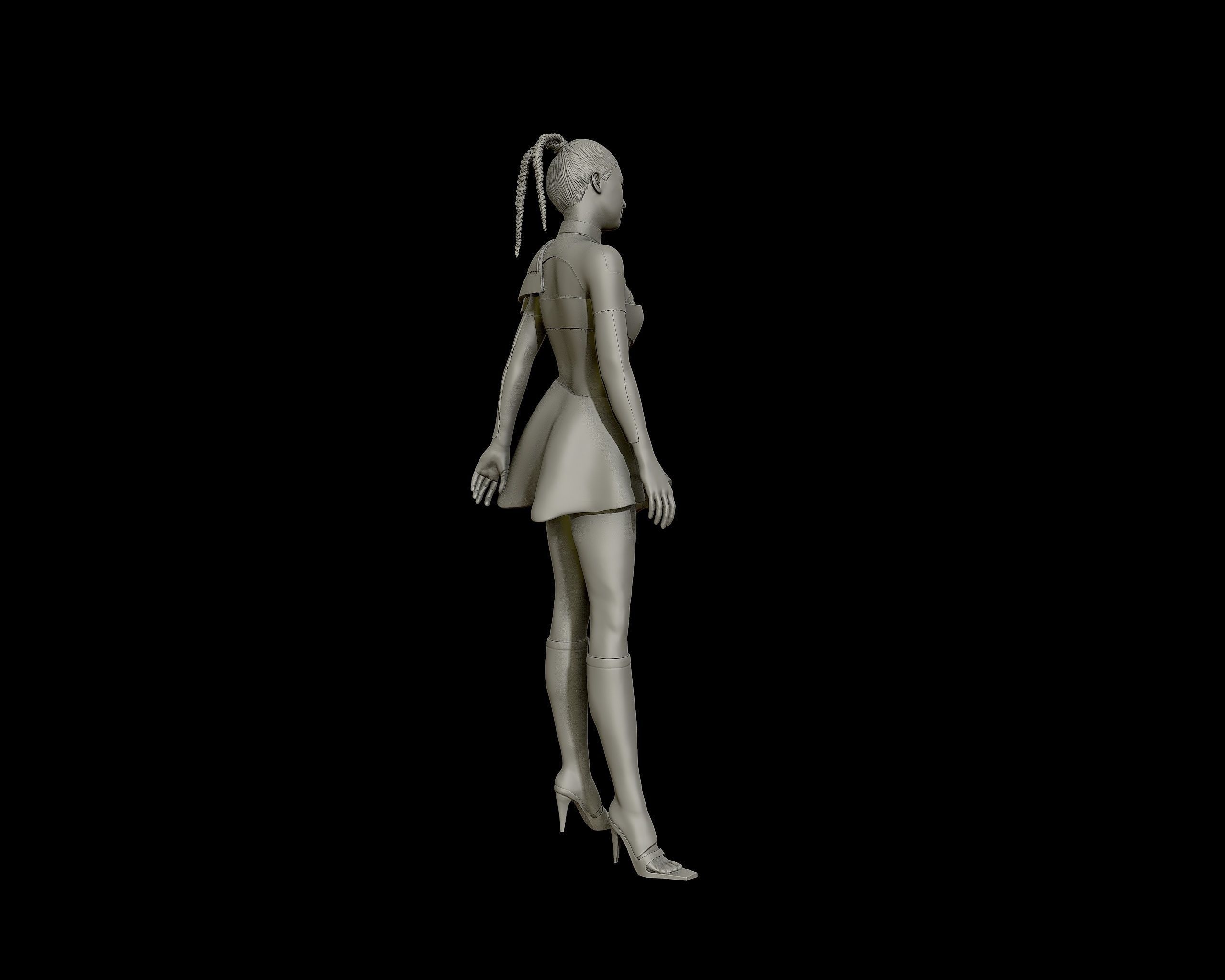 Jennie Kim Portrait Sculpture 3D print model_22