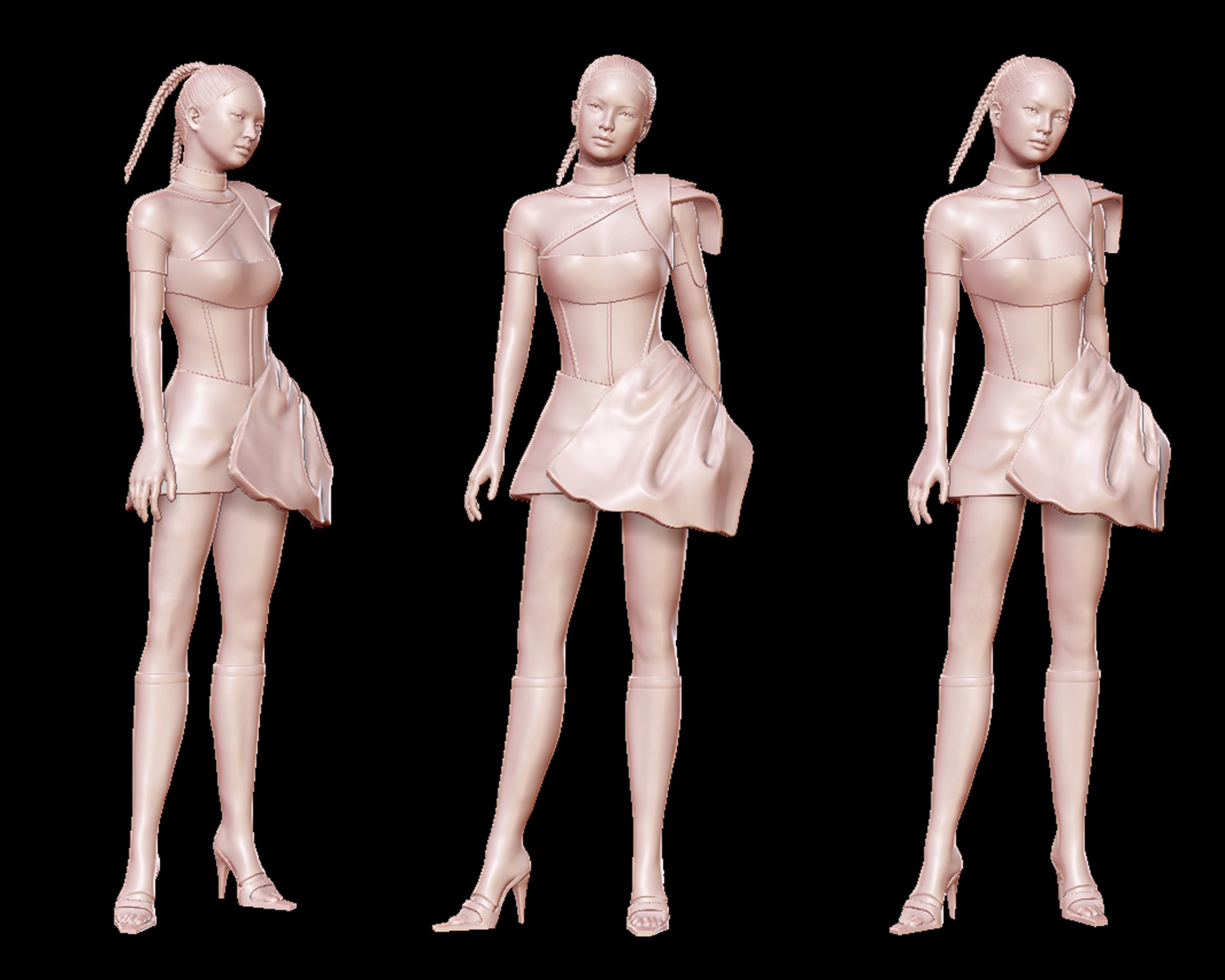 Jennie Kim Portrait Sculpture 3D print model_2