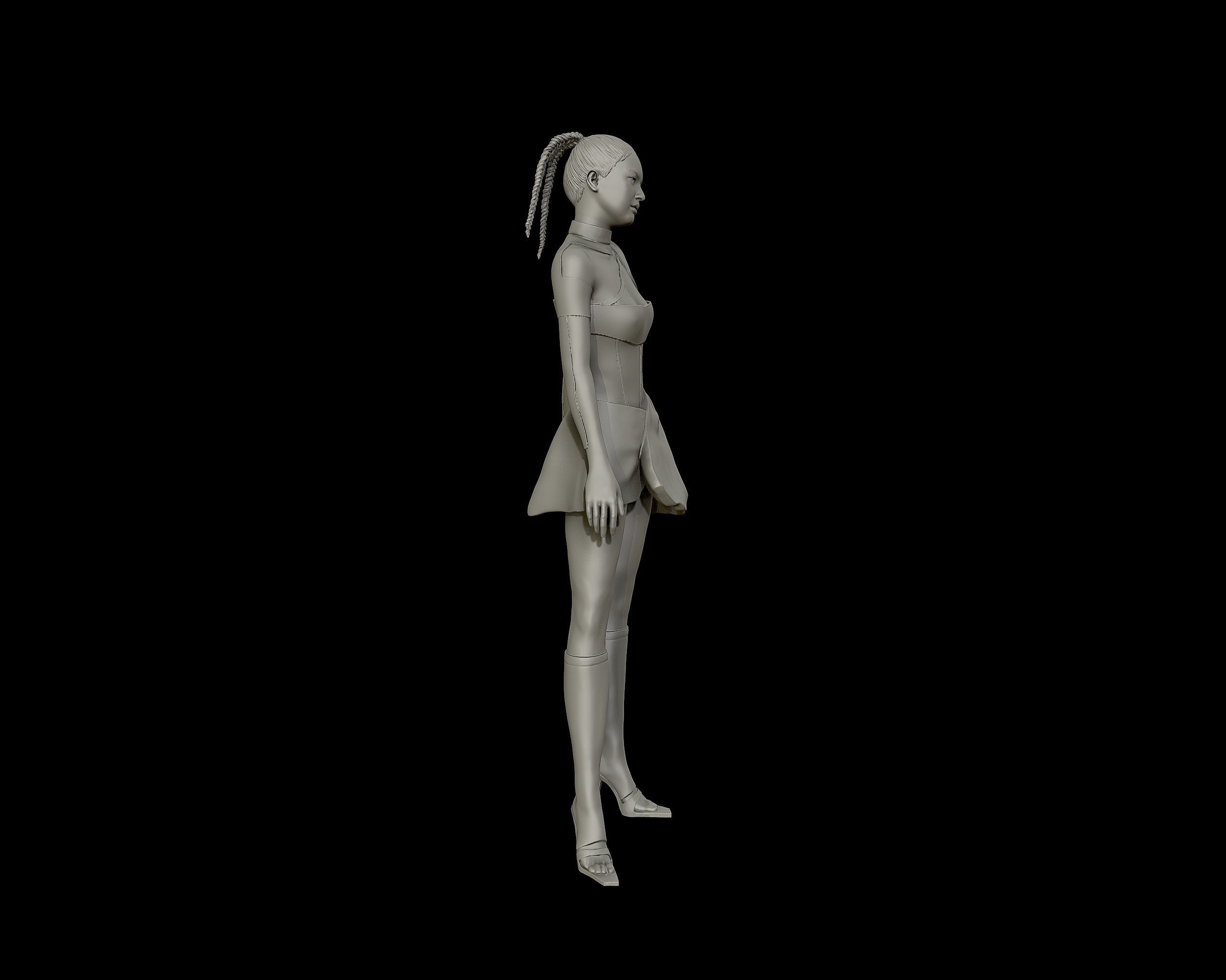 Jennie Kim Portrait Sculpture 3D print model_23