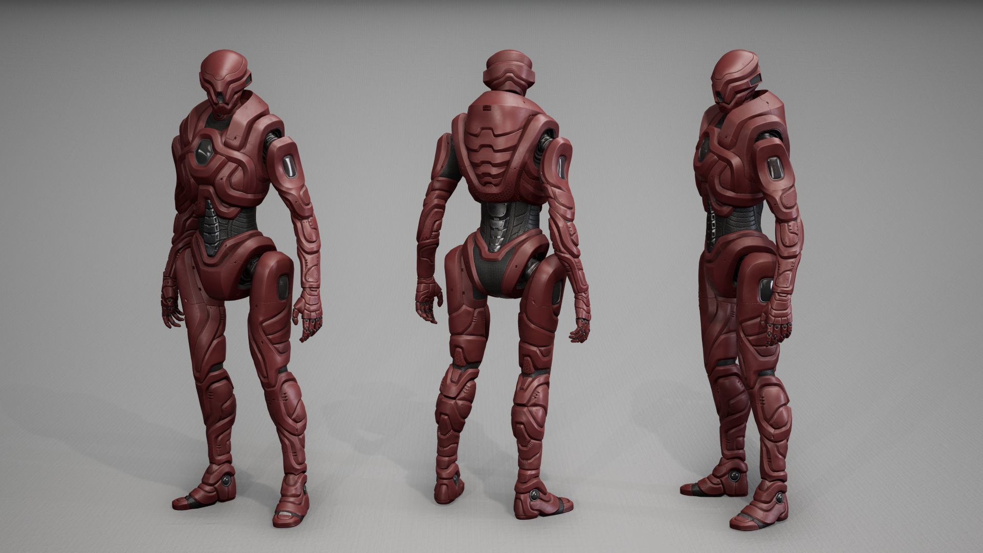 Robot 6 Low-poly 3D model_6