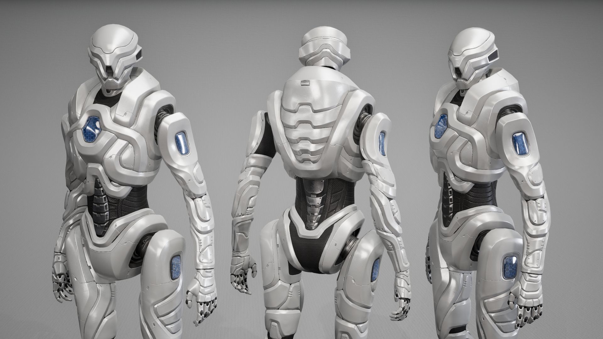Robot 6 Low-poly 3D model_11