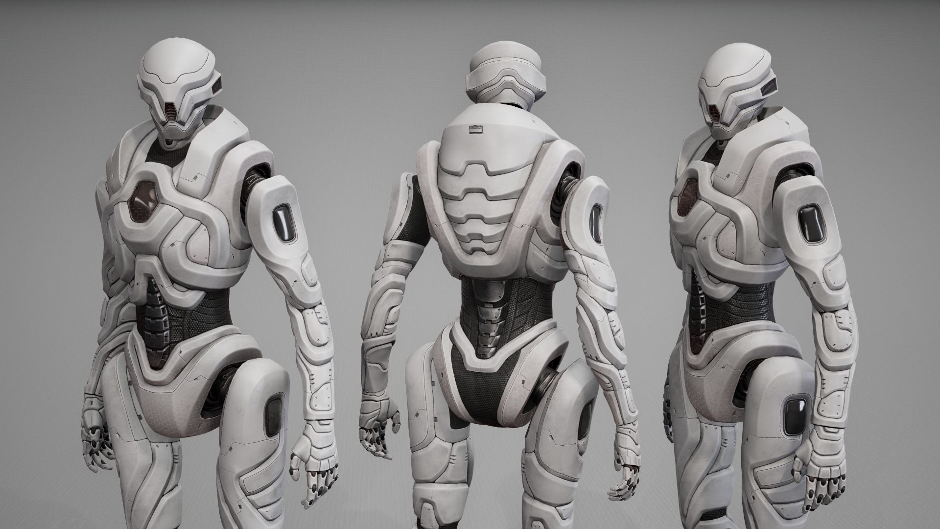 Robot 6 Low-poly 3D model_18