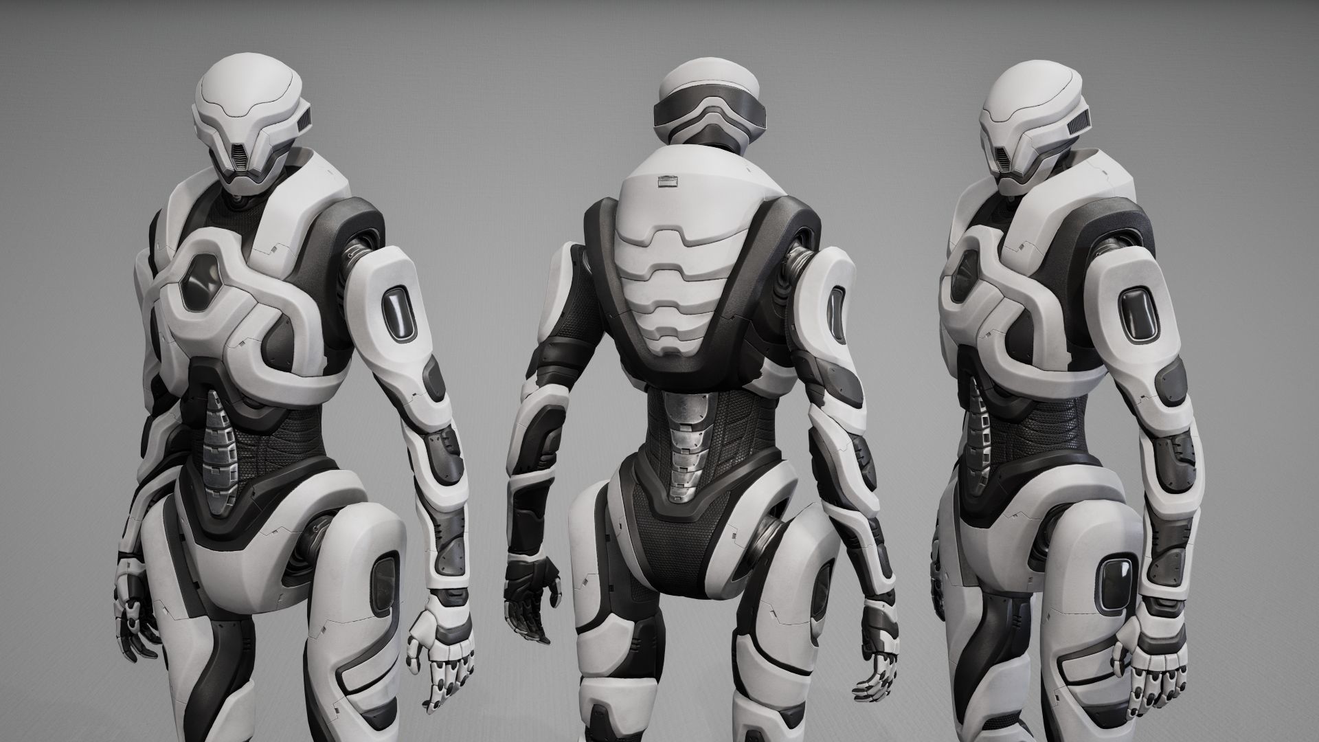 Robot 6 Low-poly 3D model_17