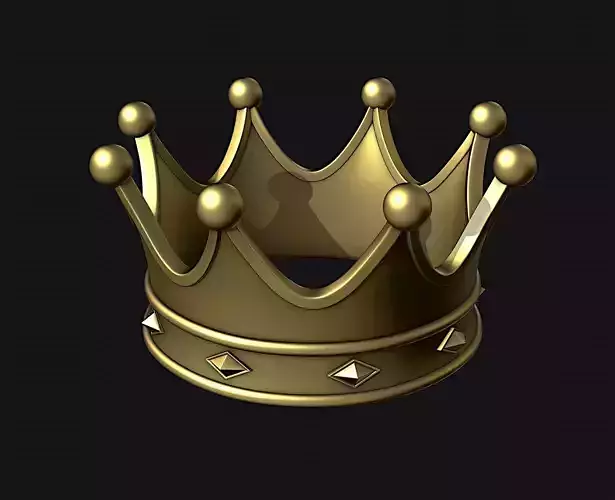 Crown gold 3D print model