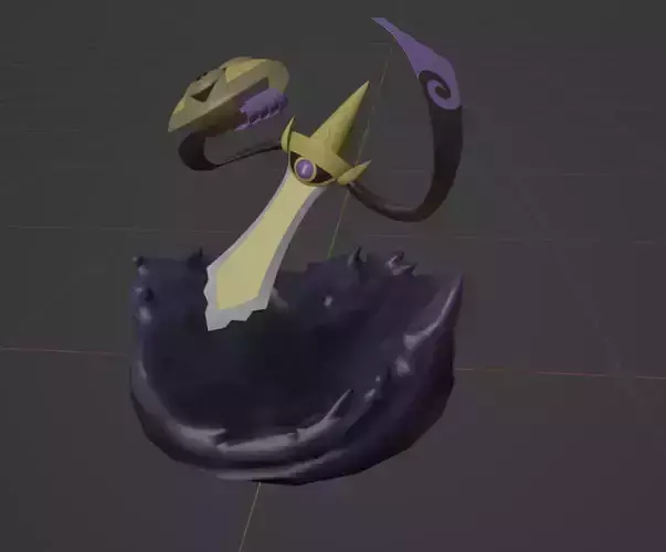 Aegislash sword form pokemon 3D print model
