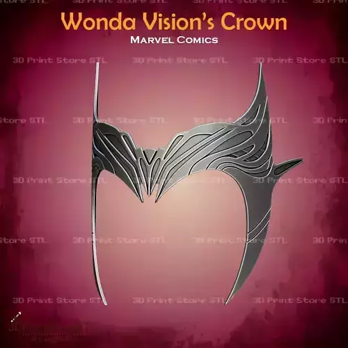 Wonda Vision Crown Cosplay Marvel - STL File Free 3D print model