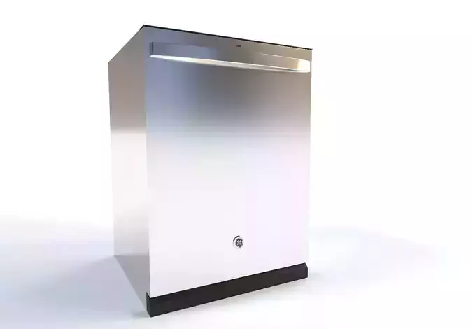 GE Top Control Dishwasher 3d Model