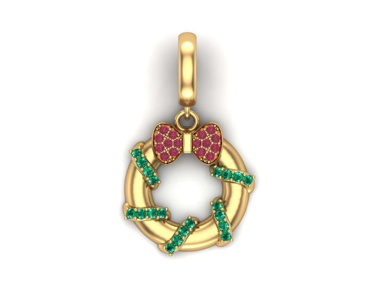 Pandora christmas wreath 3D print model_10