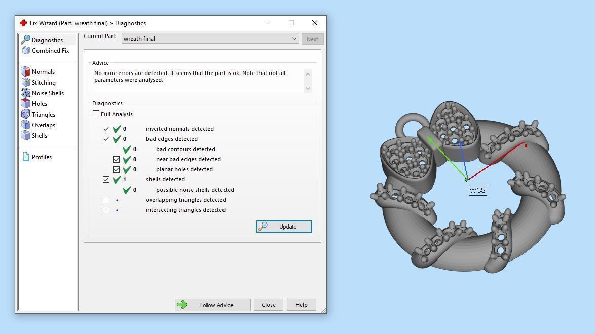 Pandora christmas wreath 3D print model_3