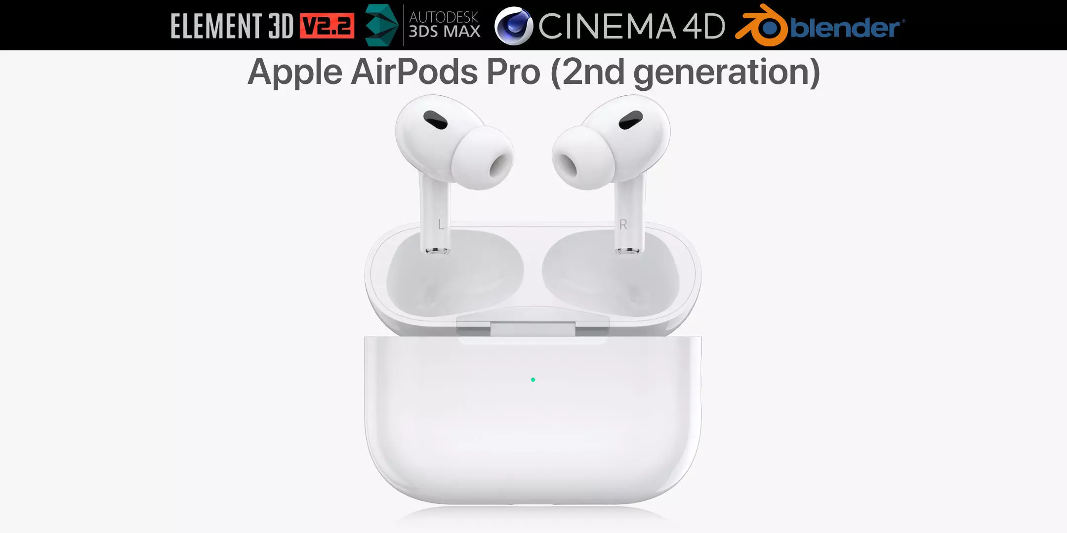 Apple AirPods Pro 2nd generation 3D model_0