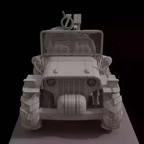 Metal Slug Jeep 3d modeling