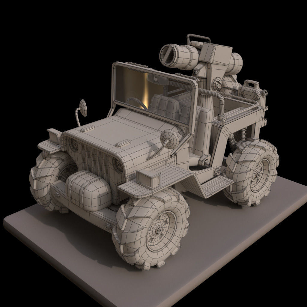 Metal Slug Jeep 3d modeling 3D model_2