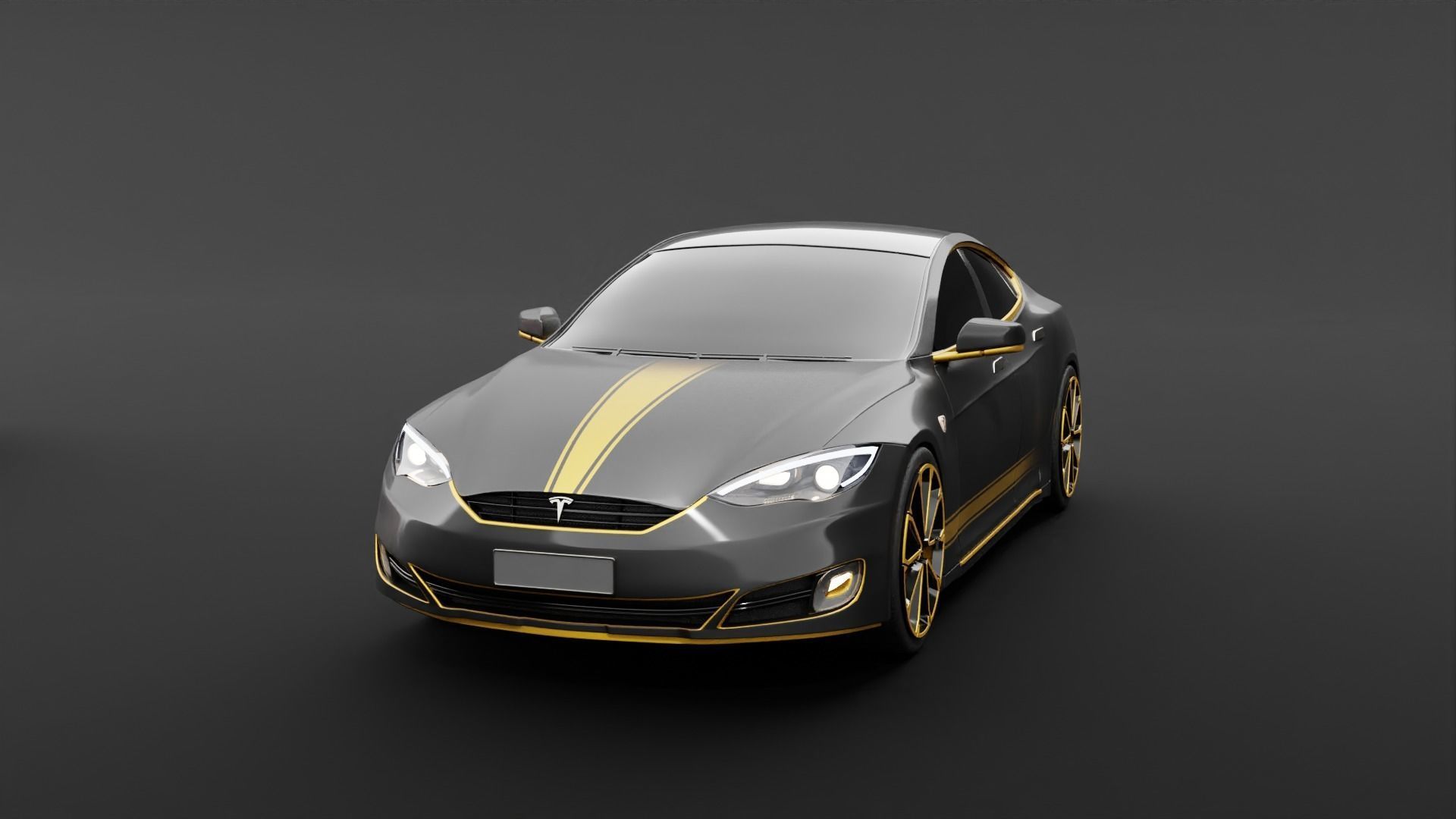 Tesla cars models collection 3D model_12