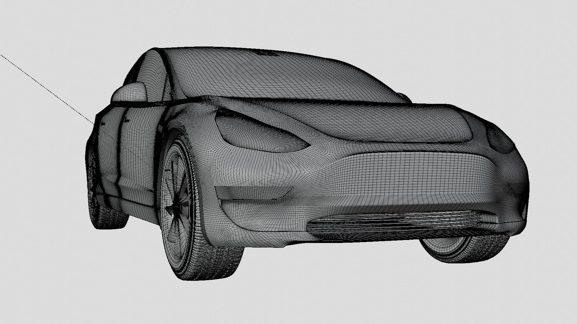 Tesla cars models collection 3D model_36