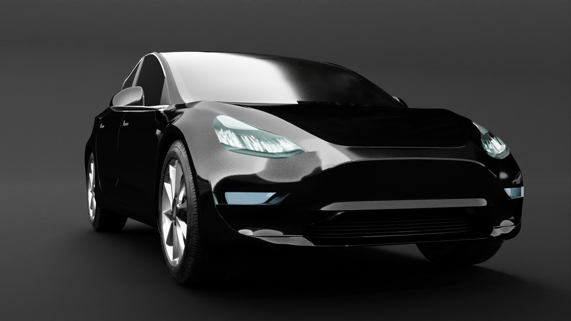 Tesla cars models collection 3D model_19