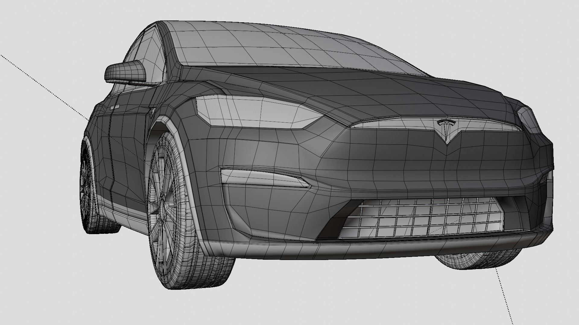 Tesla cars models collection 3D model_38