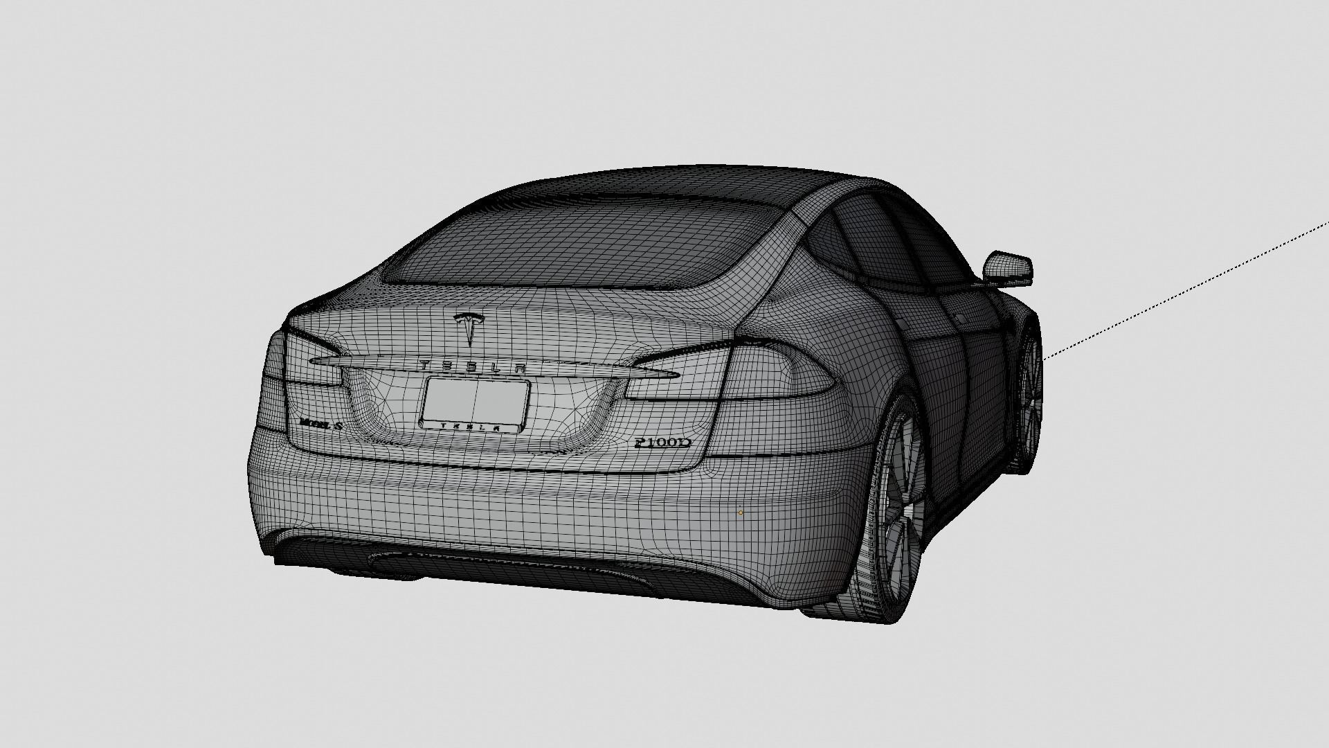 Tesla cars models collection 3D model_23