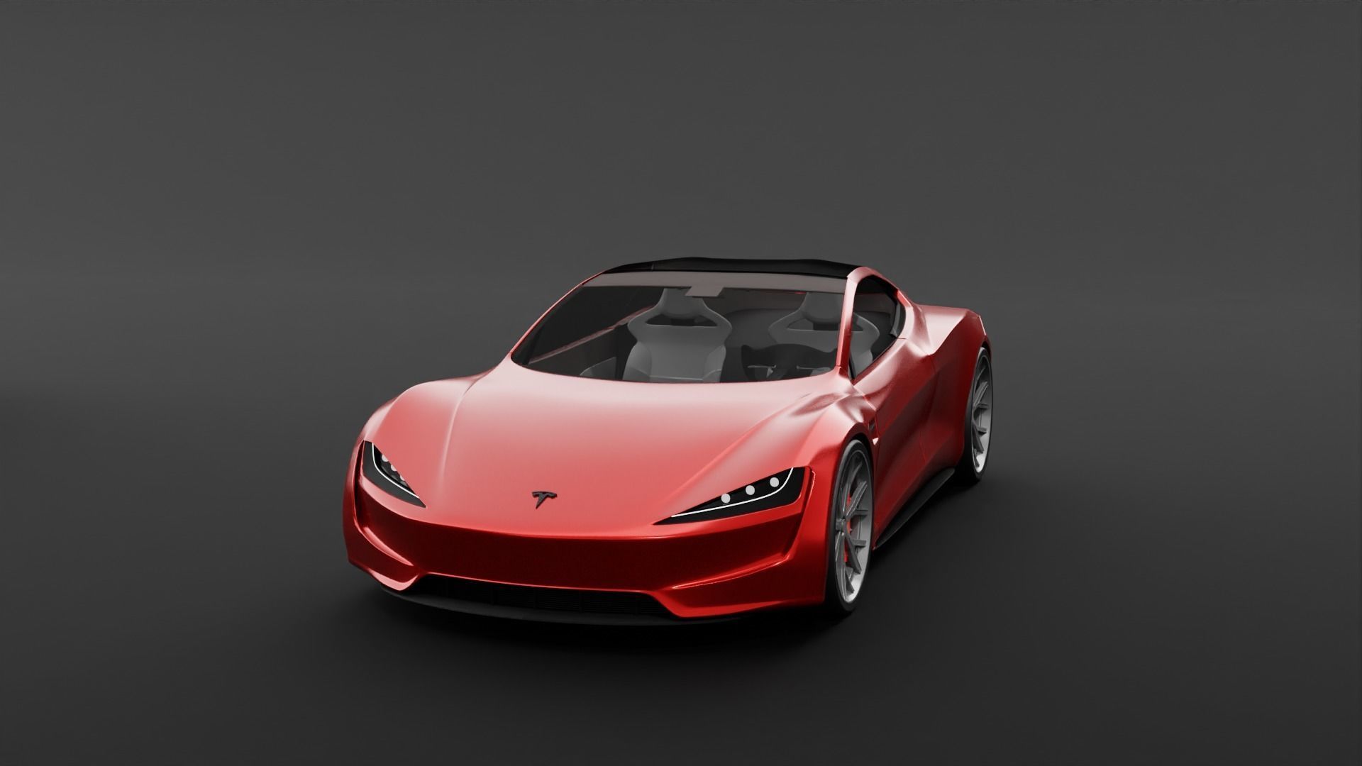 Tesla cars models collection 3D model_1