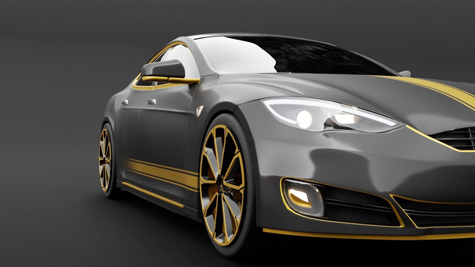 Tesla cars models collection 3D model_14