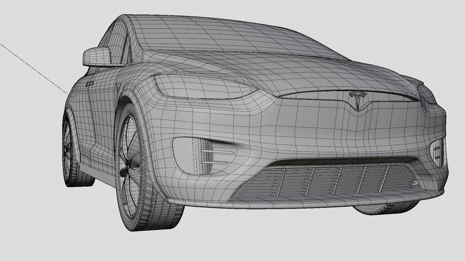 Tesla cars models collection 3D model_35