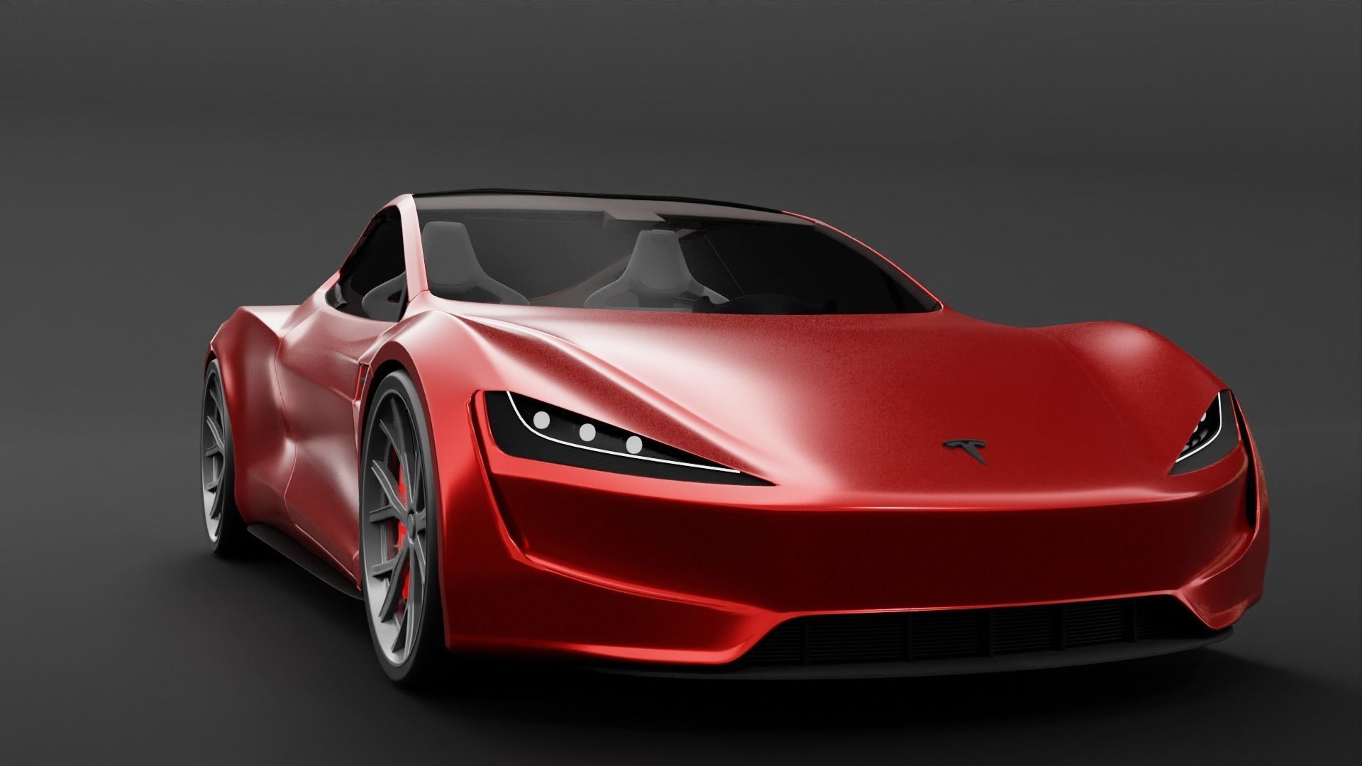 Tesla cars models collection 3D model_2