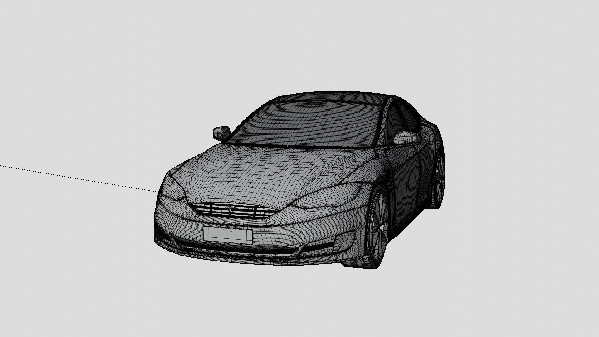 Tesla cars models collection 3D model_21
