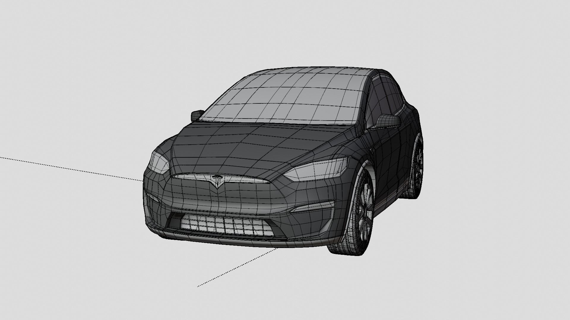 Tesla cars models collection 3D model_27