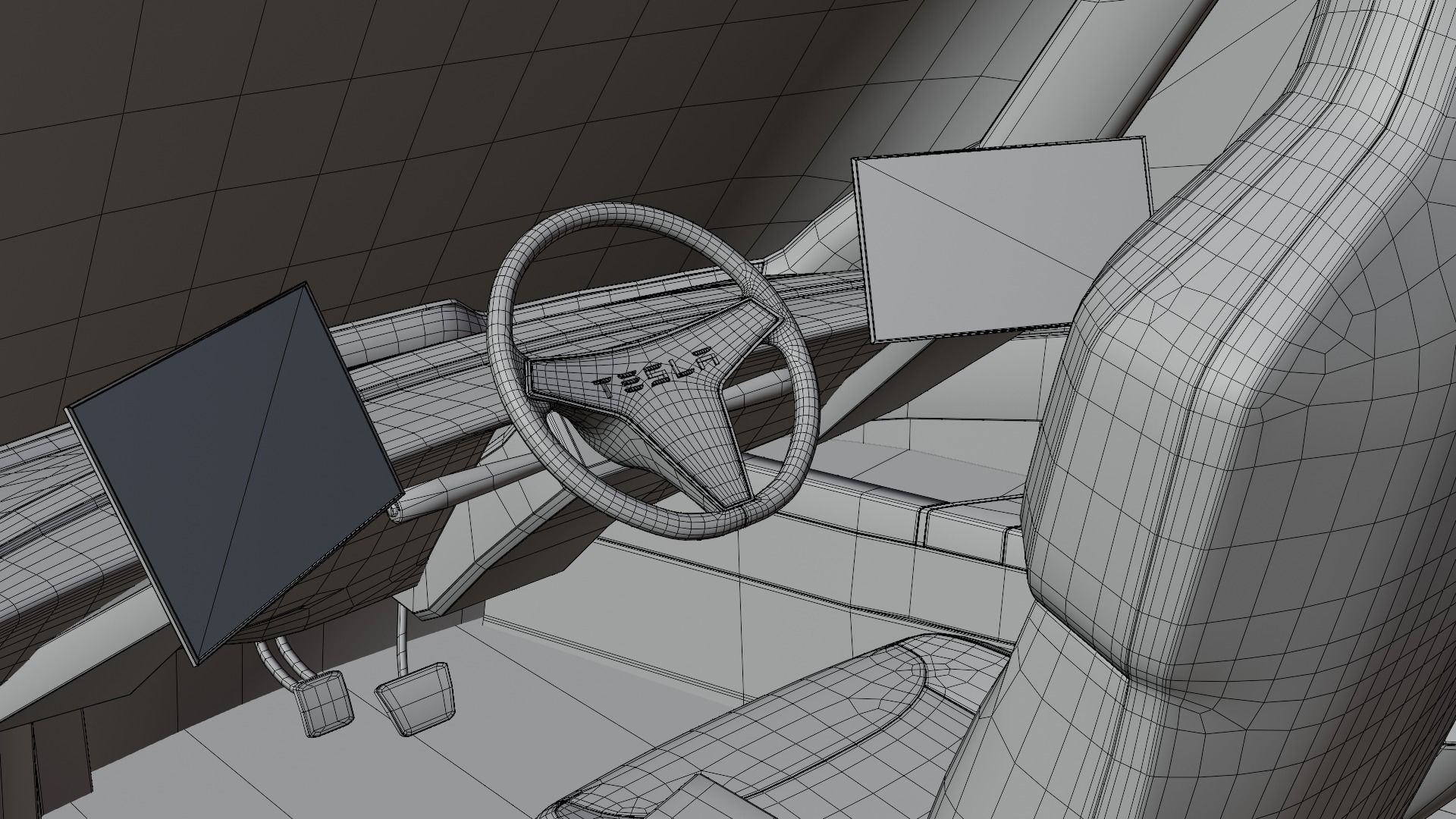 Tesla cars models collection 3D model_40