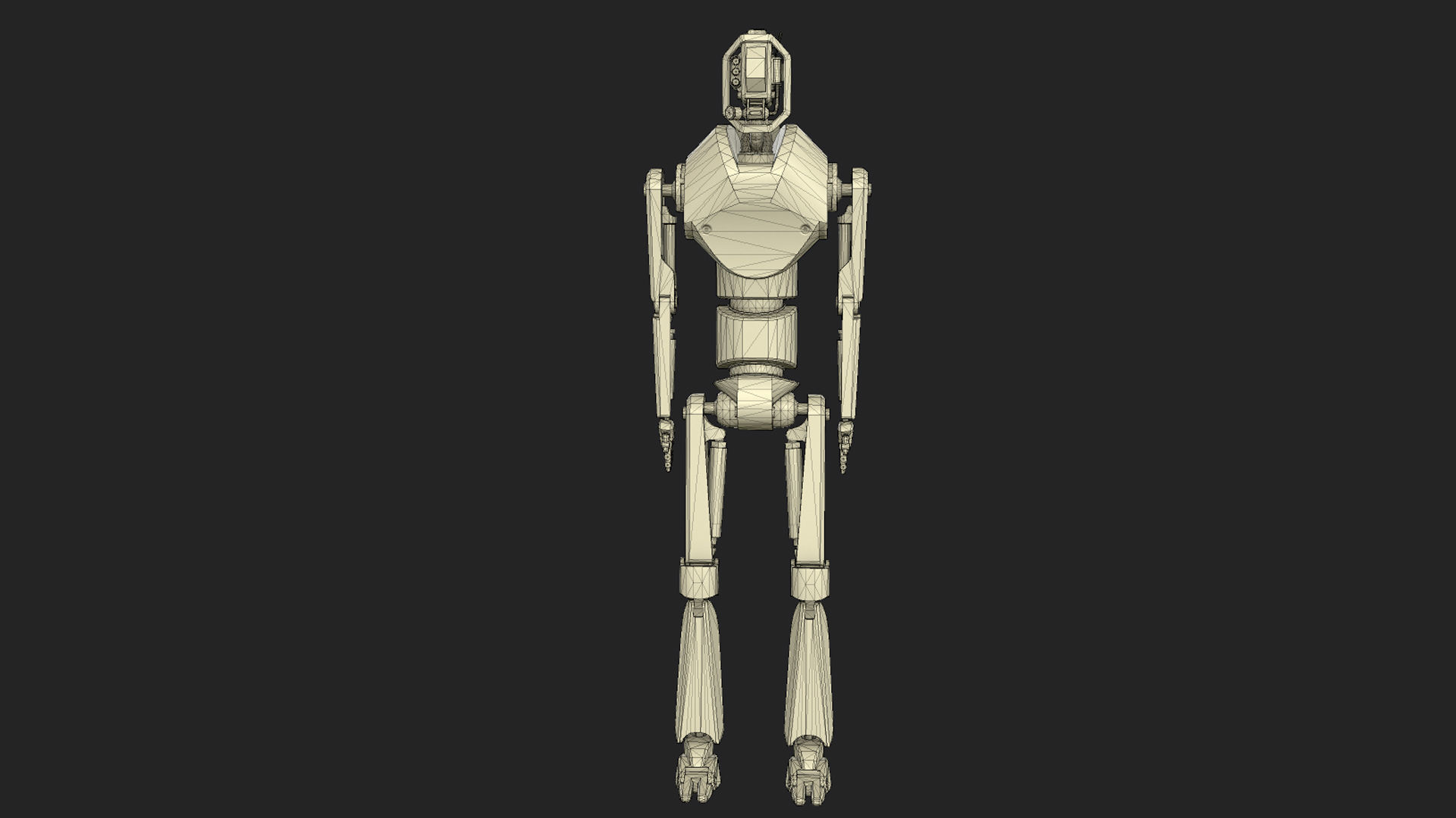 Robot 4 Low-poly 3D model_18